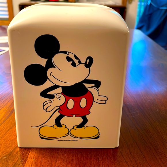 Disney Other - Mickey Mouse Kleenex holder 6.5 inch tall 5 wide slides on top kleenex box